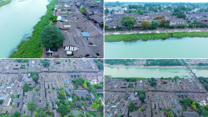 元通古镇航拍 4K