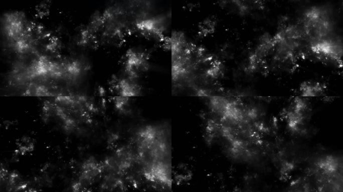 黑白太空星云空间向上滚动 BW 动作