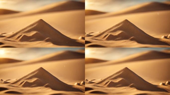 沙漠沙堆沙砾背景09