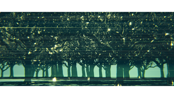 【4K视觉空间】电子森林光影赛博朋克世界