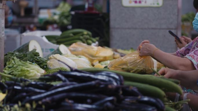 菜市场农贸市场卖菜