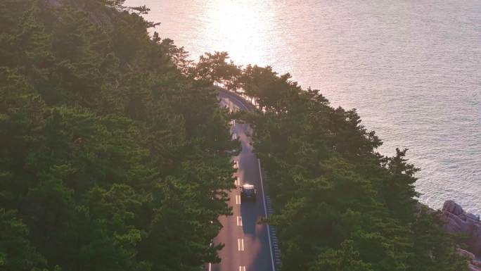 青岛崂山最美海边公路