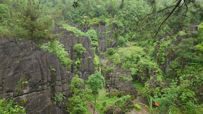 奥陶纪湖北恩施4A梭布垭石林奇特景区