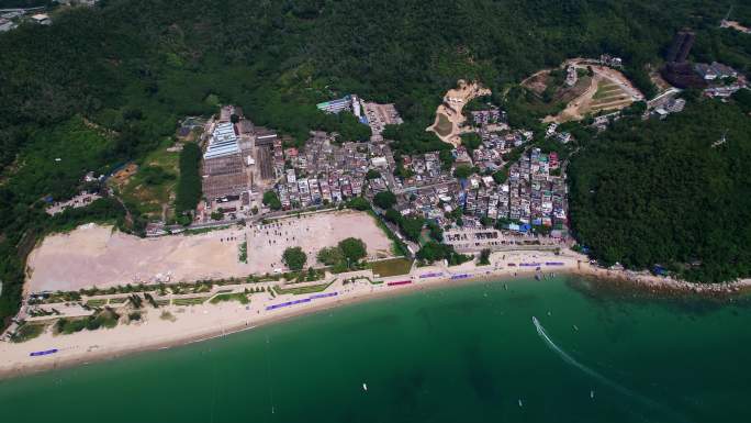 深圳官湖海边度假村航拍