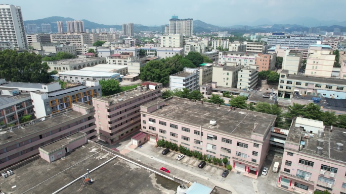 深圳龙岗区坪地航拍大景