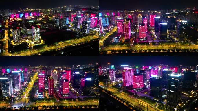 福州高新区海西园夜景延时摄影