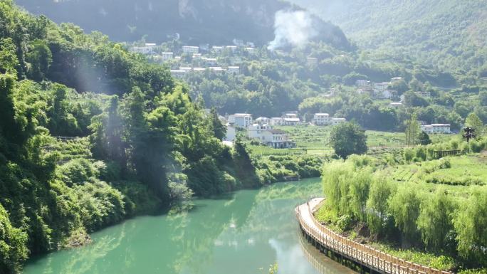 河流河道防洪堤坝水流