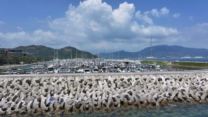 深圳大鹏浪骑游艇会航拍