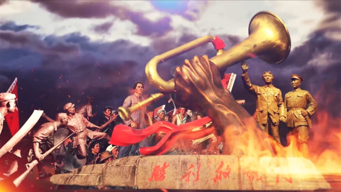 中国近代史战争战役片头视频素材（无字幕版