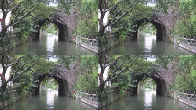 石拱桥流水
