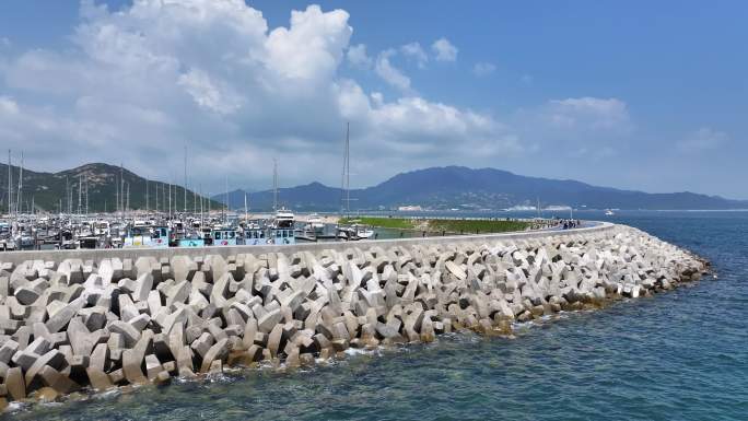 深圳大鹏浪骑游艇会航拍