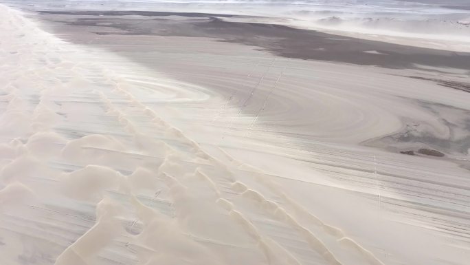 青海茫崖巨型“土星环”地貌景观高清视频