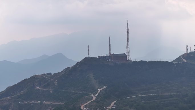 河南郑州新密荥阳巩义伏羲山五指岭航拍