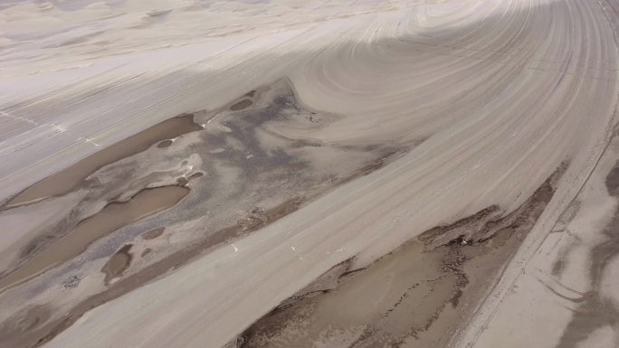 青海茫崖巨型“土星环”地貌景观高清视频