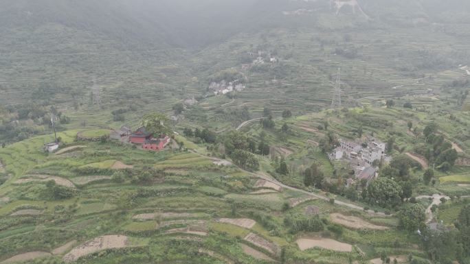 浙江南部农村梯田风光log原片