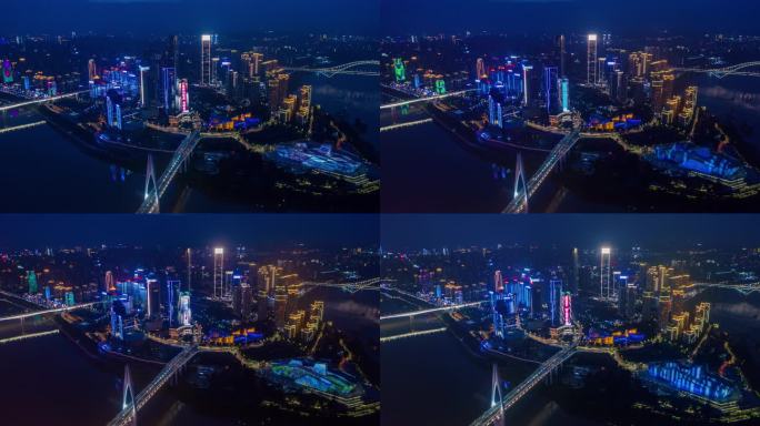 重庆 城市之门 千厮门 大桥 延时