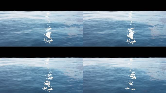2K蓝色海洋水面循环