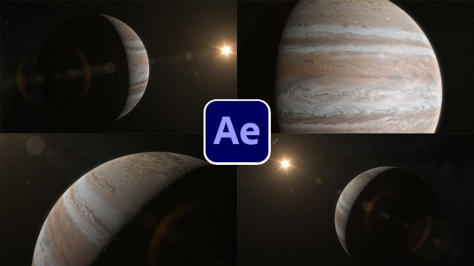 4K木星多镜头AE工程