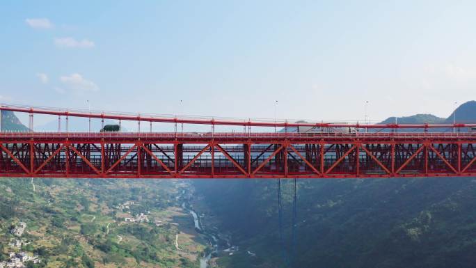 贵州坝陵河大桥航拍4K视频