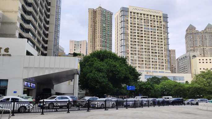 广州市海珠广场街景画面