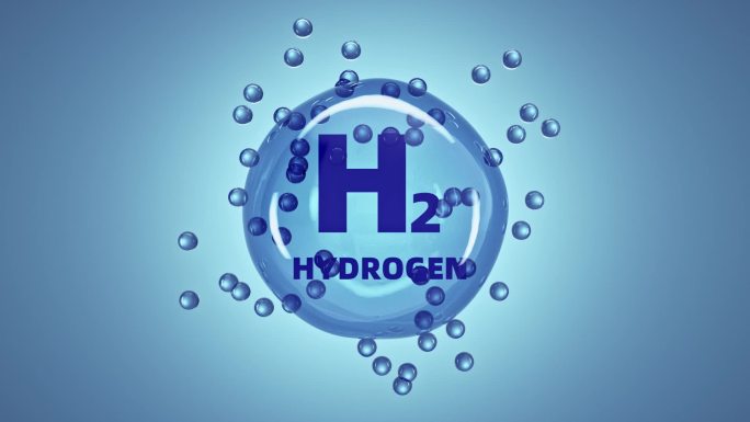 微观氢气分子分裂