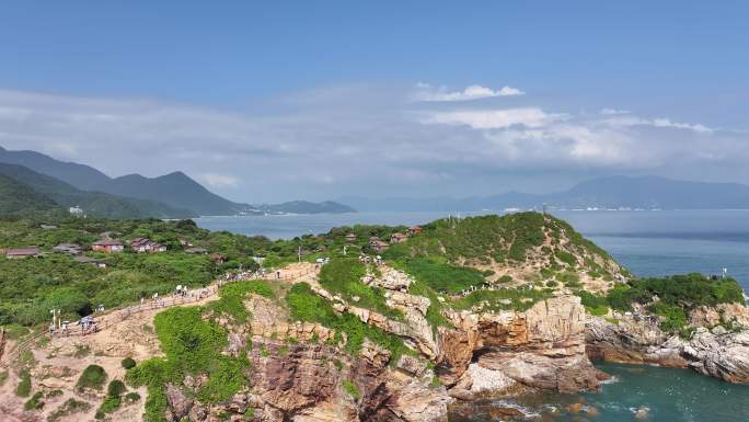 深圳大鹏鹿嘴山庄杨梅坑航拍