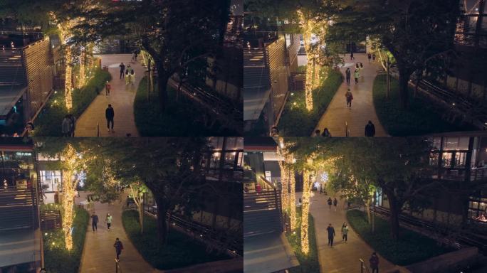 深圳市蛇口海上世界夜景航拍
