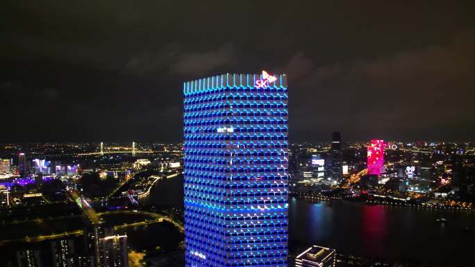 4k原素材-上海SK大厦