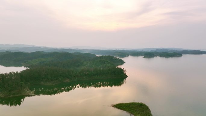 航拍丹江口水库