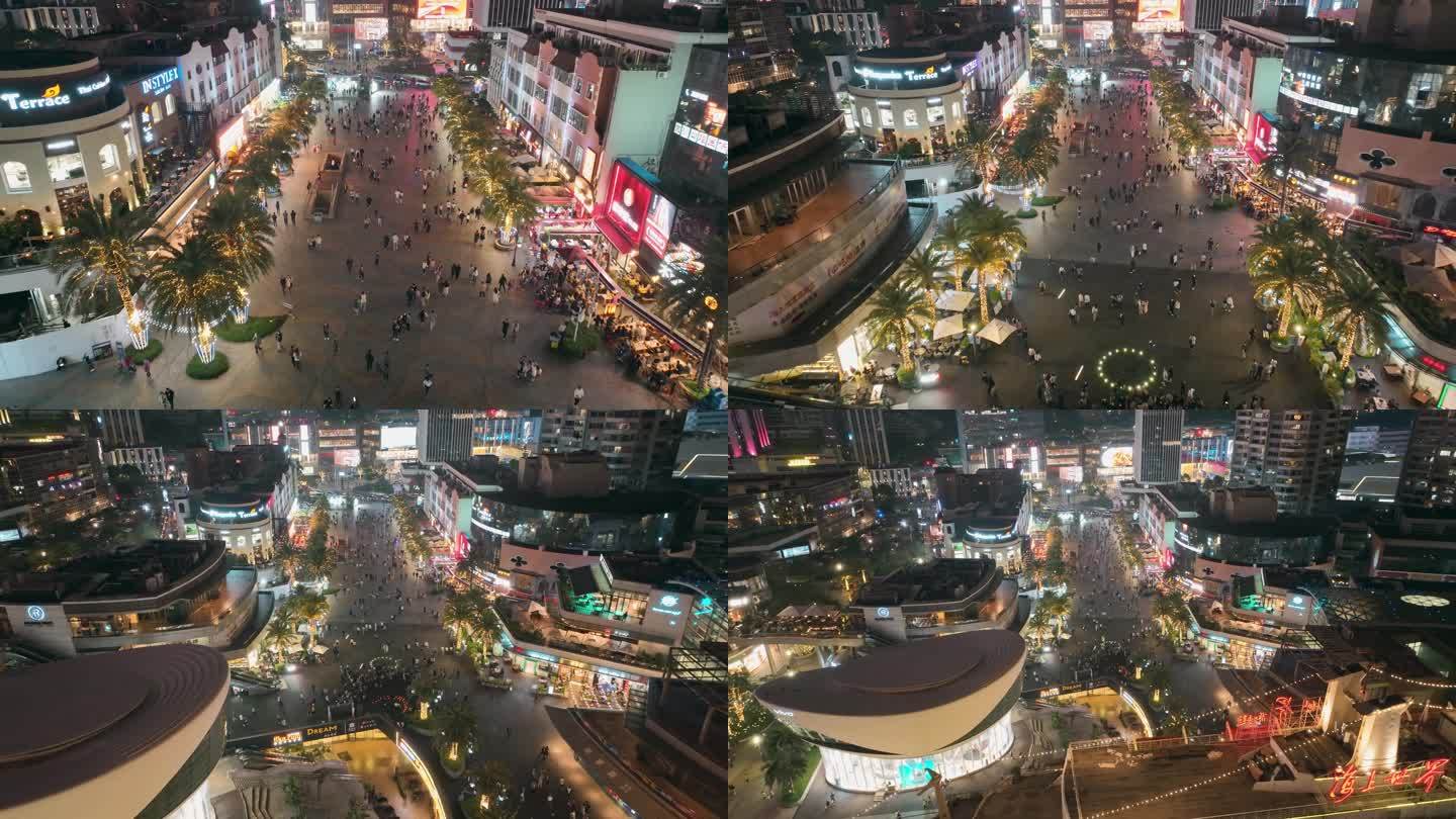深圳市蛇口海上世界夜景航拍