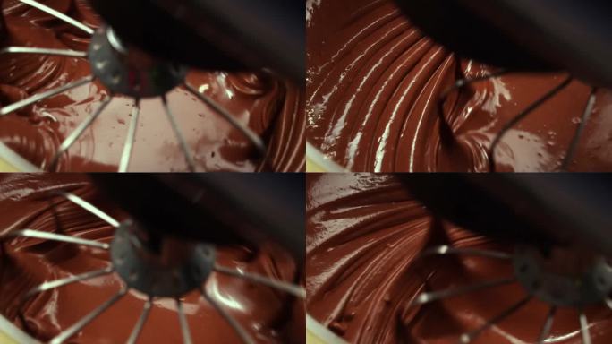 高速搅拌巧克力酱-4段素材