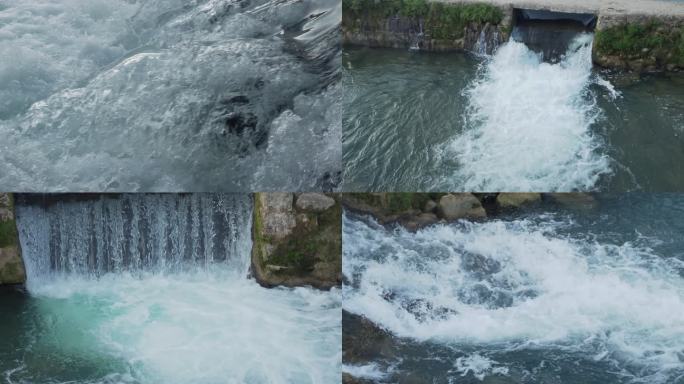 水坝流水泉水河水