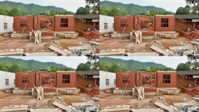 农村砖木结构土房建设