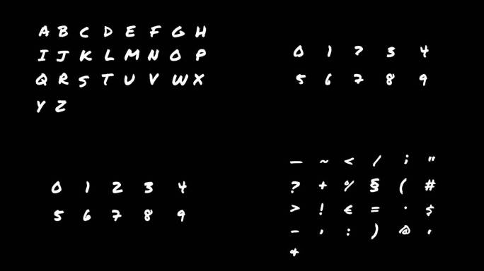 26个字母数字符号