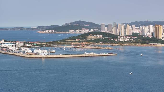 中焦航拍威海高新区西港集团小石岛秋天风景