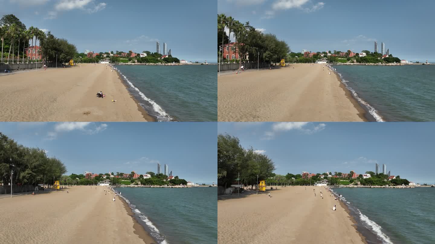 沙滩航拍4k视频