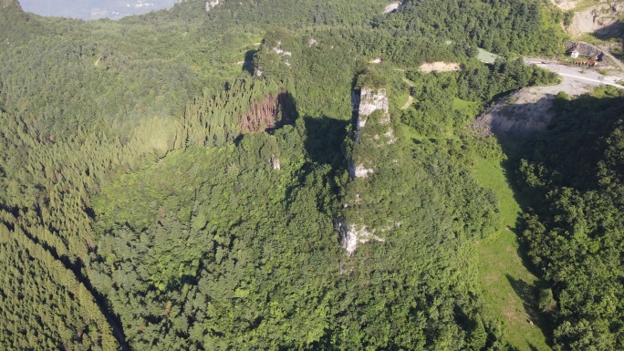 湖北大峡谷农村农业大山山区航拍