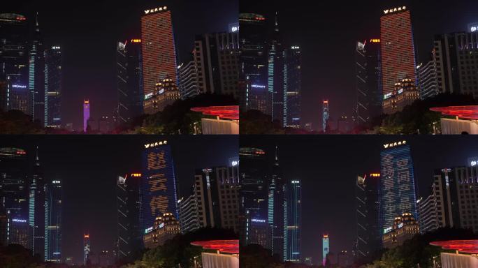 8K延时拍摄，广州珠江新城花城广场灯光秀