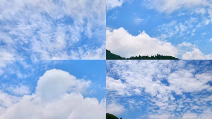 （4K合集）云团云层云彩云朵云海云絮