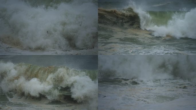 台风海浪-高速摄影