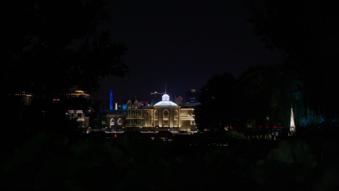 北京蓝色港湾购物中心夜景