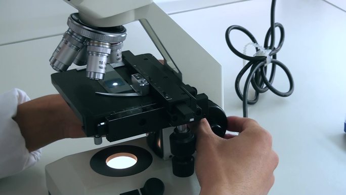 显微镜操作实验室观察制片