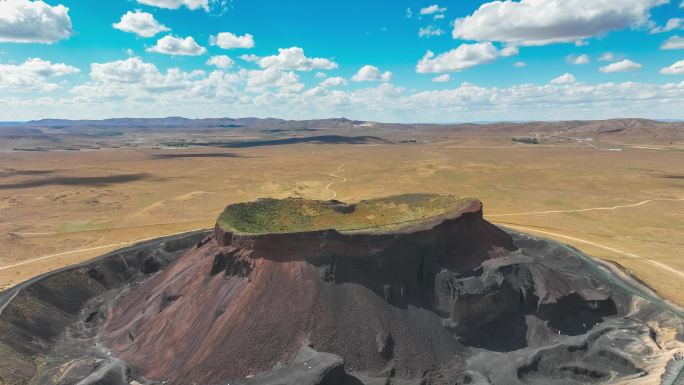 4K延时航拍内蒙古乌兰哈达火山公园