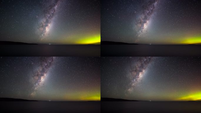 8K澳洲纯净星空银河南极光风光延时