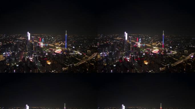 广州航拍延时夜景5.5k