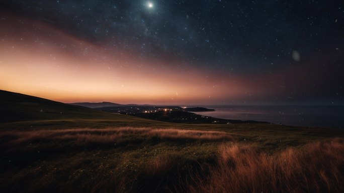 唯美夜空夜晚背景27