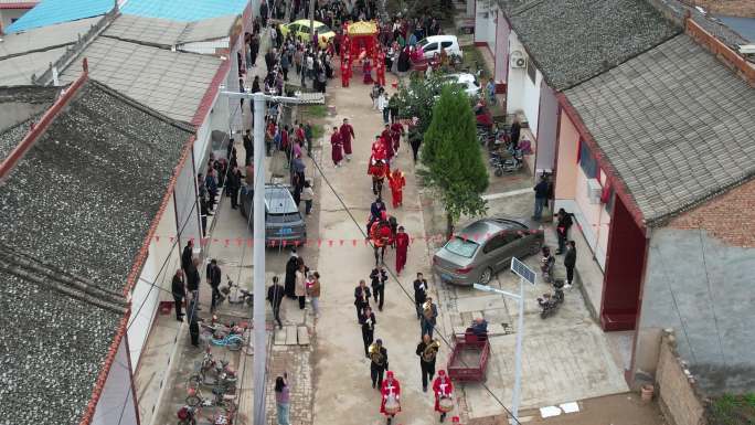 山西运城农村传统中式婚礼