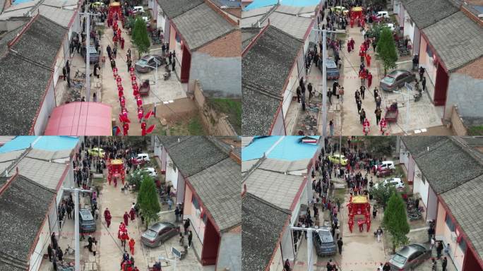 山西运城农村传统中式婚礼