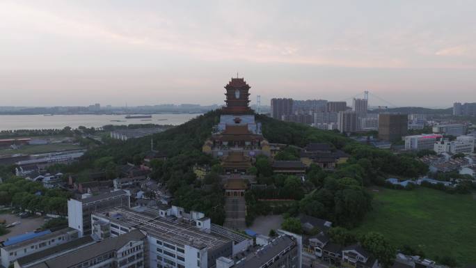 无锡江阴君山寺君山古庙楼阁全套航拍4