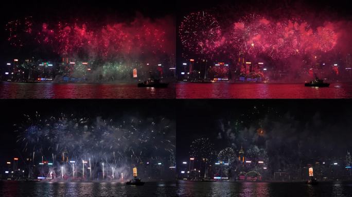 【8K 超清实景】香港国庆烟花